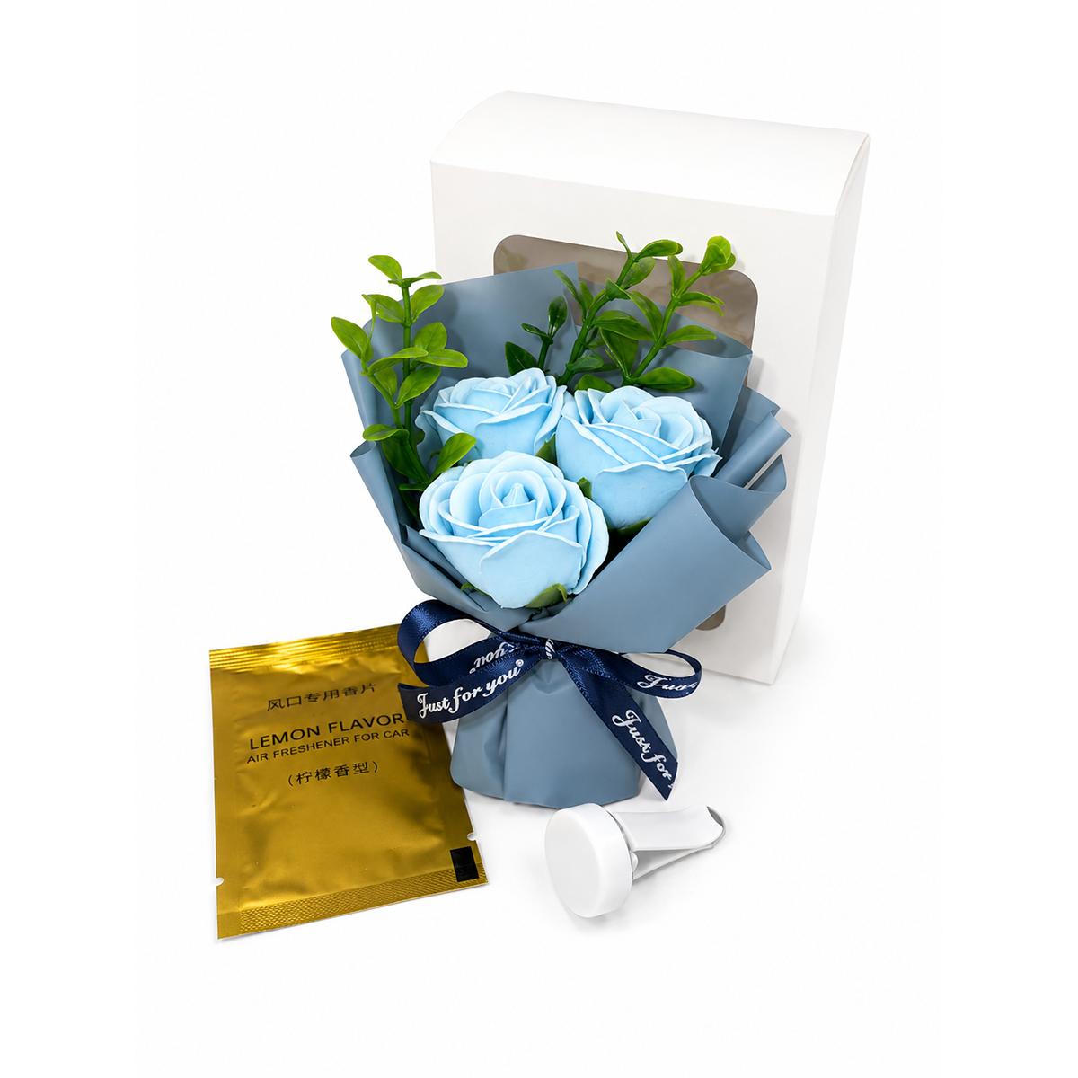 Sky blue roses